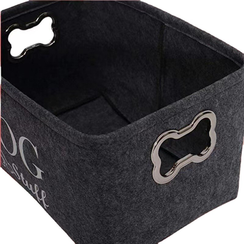 Foldable Basket Felt 2025 Pet Cat Dog Toy Box for Toy