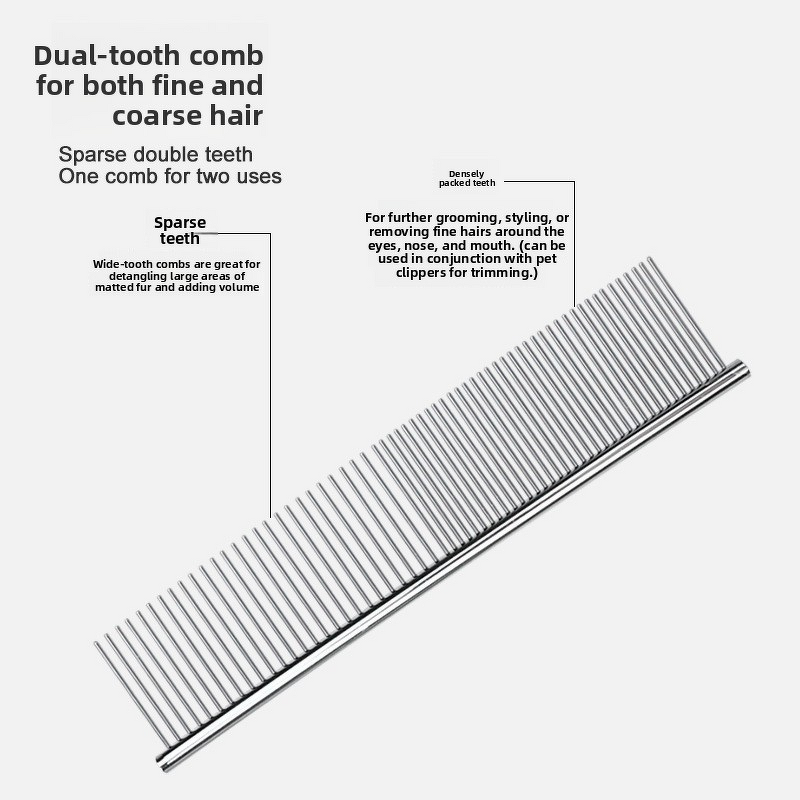 Pet Comb Manufacturer - Grooming Hair Fur - Stainless Steel Needle - Cat Dog Use