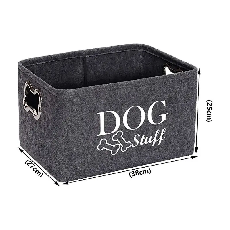 Foldable Basket Felt 2025 Pet Cat Dog Toy Box for Toy