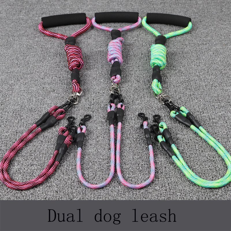 Pet Leash Manufacturer - Foam Handle Reflective - 5 Colors - Large Medium Dog