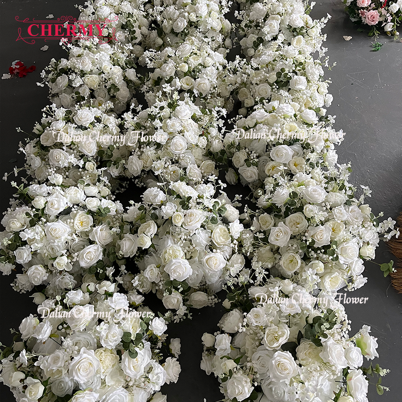 Artificial Flower Ball Manufacturer - Wedding Silk Rose Burnt Orange for Table Decoration