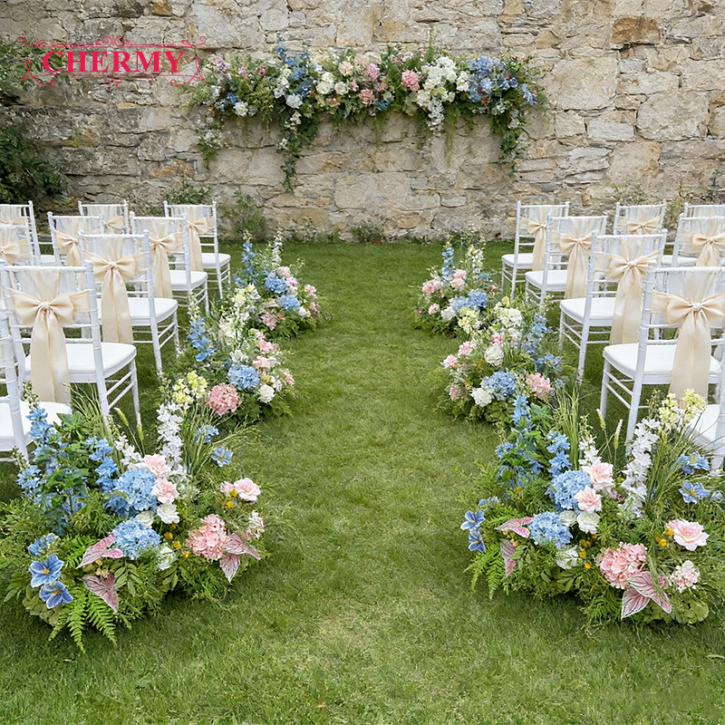 Artificial Greenery Flower Runner Manufacturer - Spring Forest Series for Wedding Aisle Entrance