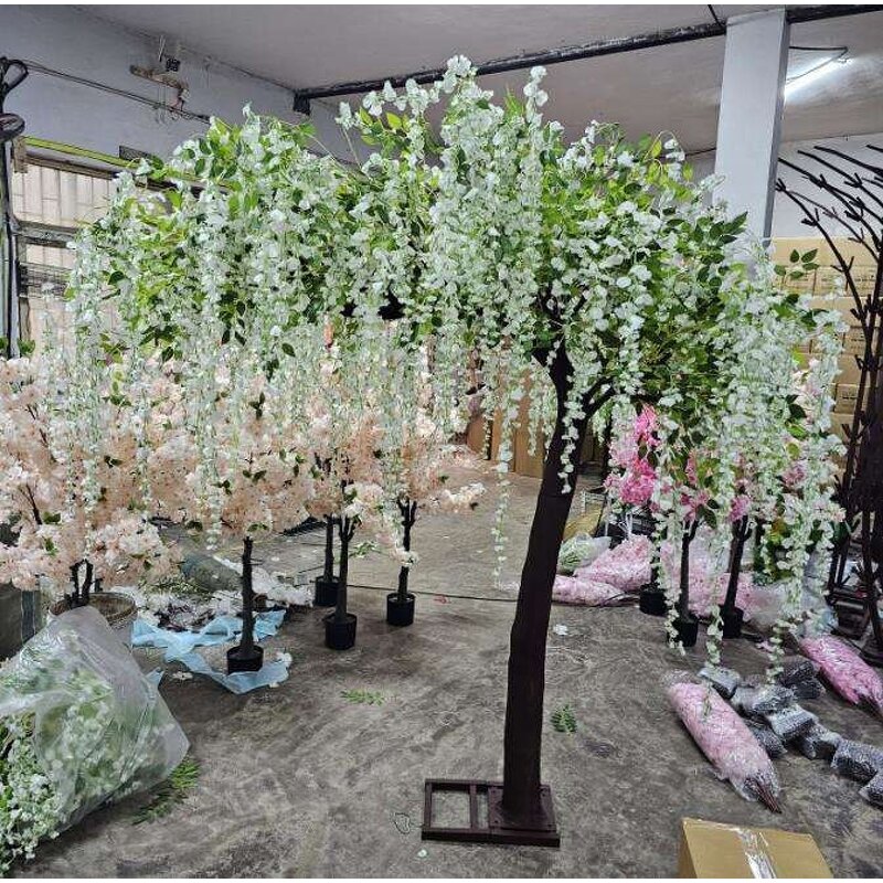 Artificial Wisteria Tree Manufacturer - OEM Large Wisteria Flower for Outdoor Wedding Decor