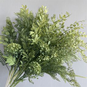 Green Leaves Arrangement Manufacturer - Hot Sale for Wedding Decoration