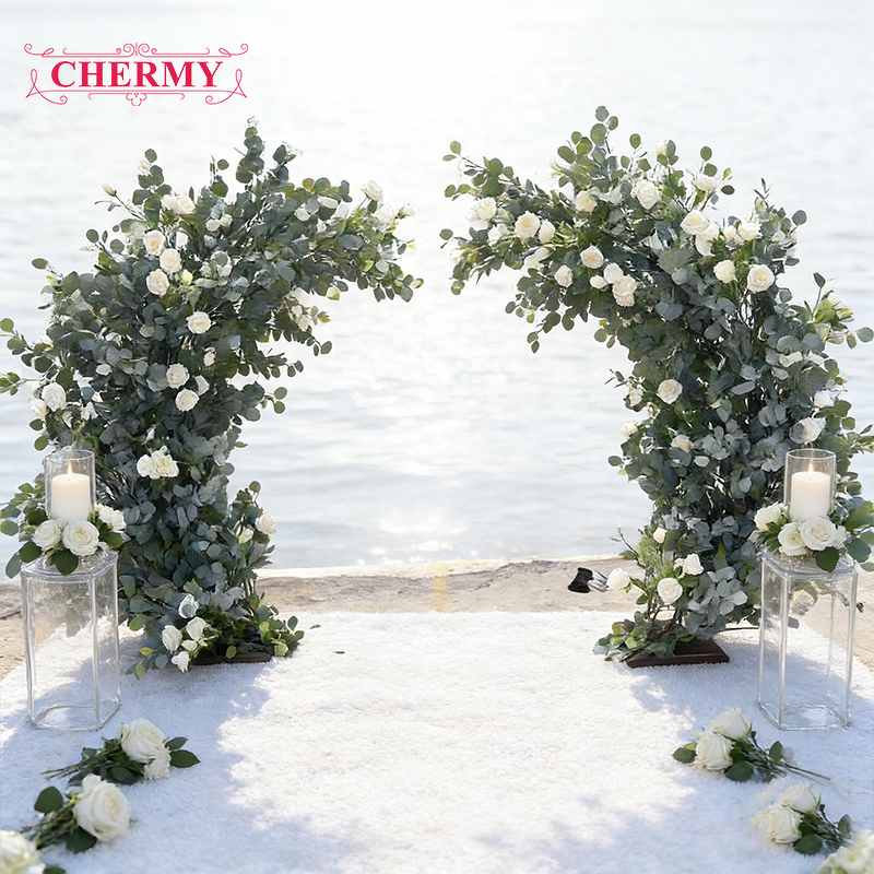 Artificial Cherry Blossom Tree Arch Manufacturer - High Quality White Pink Custom for Wedding Backdrop