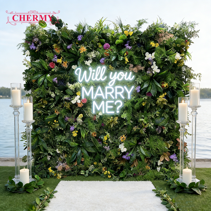 Artificial Flower Wall Backdrop Manufacturer - 8ft X 8ft Realistic Silk Mixed Soft Waterproof