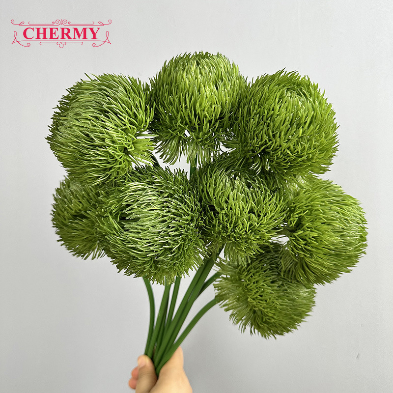 Artificial Dianthus Grass Manufacturer - TH2058 Green for Wedding Greenery and Home Table Decoration