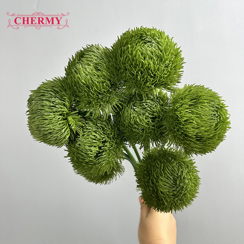 Artificial Dianthus Grass Manufacturer - TH2058 Green for Wedding Greenery and Home Table Decoration