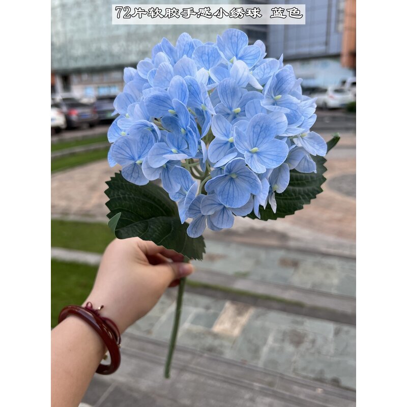 Artificial Hydrangea Manufacturer - Dalian Chermy Wholesale Price Blue for Flower Arrangement