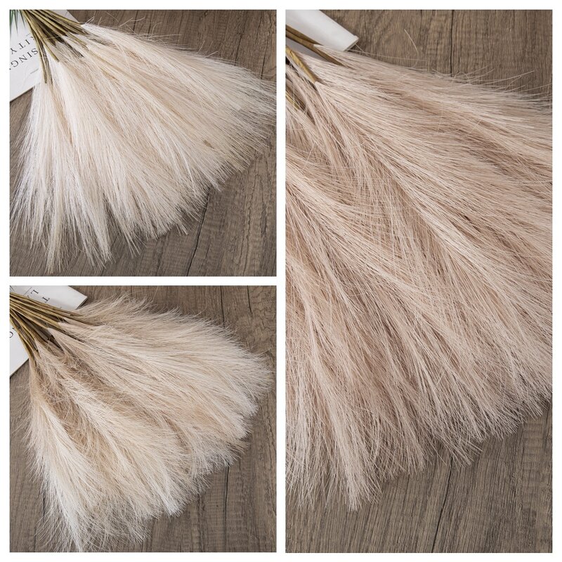 Artificial Pampas Grass Manufacturer - 2022 Best Selling Natural Real Beige for Home Decor