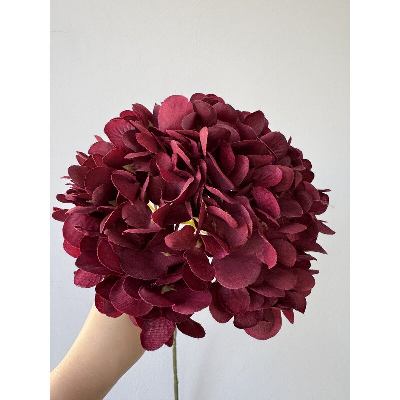 Artificial Silk Hydrangea Manufacturer - Handmade Red for Graduation Mother's Day Easter Christmas