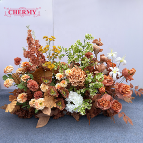 Artificial Silk Flowers Ball Manufacturer - Floor Runner 100cm Handcrafted for Graduation Table Factory Direct