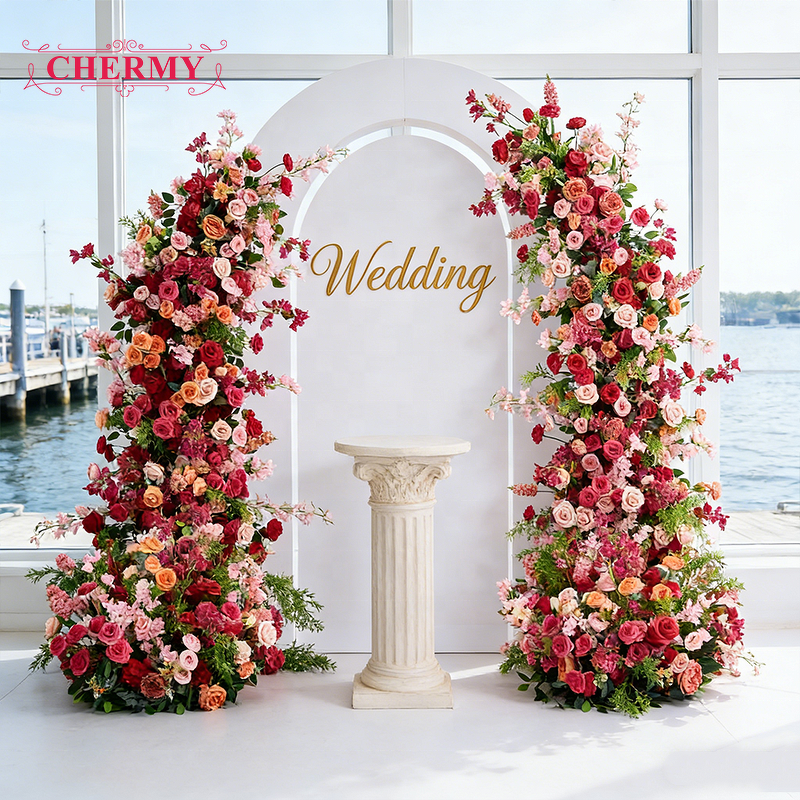 Artificial Flower Arches Manufacturer - Wedding Stage Baby Breath Pink for Birthday Party Prop