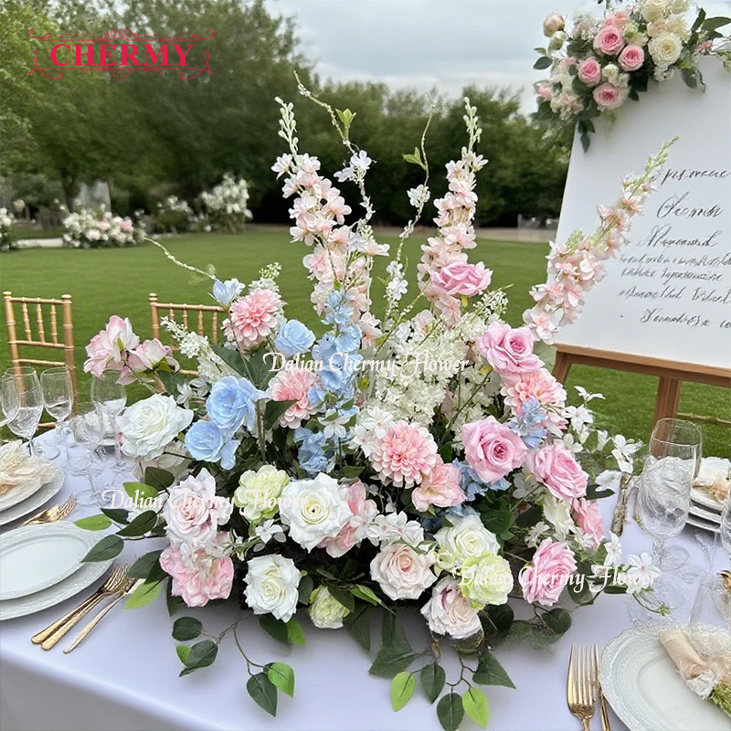 Artificial Aisle Flowers Manufacturer - Dalian Chermy Ground Flower Arrangement for Floor Decorations