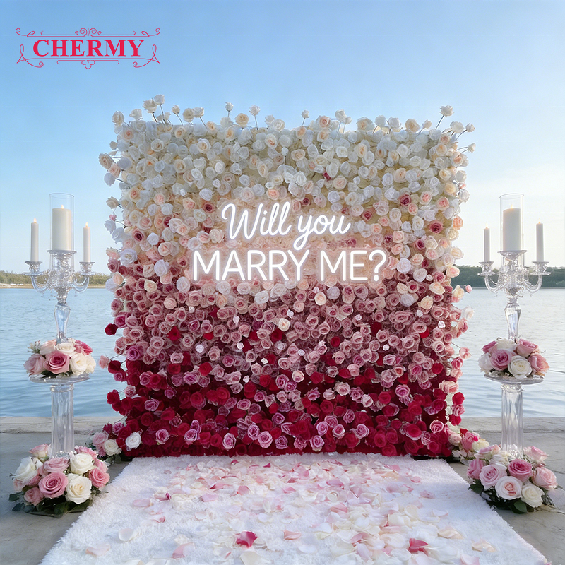 Artificial Flower Wall Backdrop Manufacturer - 8ft X 8ft Silk Wedding Event Mixed for Home Party