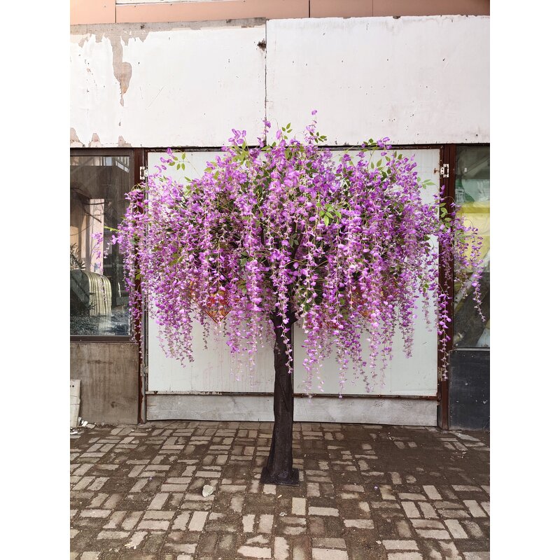 Artificial Wisteria Tree Manufacturer - OEM Large Wisteria Flower for Outdoor Wedding Decor