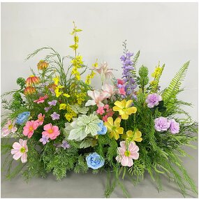 Artificial Flowers Arrangements Manufacturer - TH1490 Durable Outdoor for Window Floor and Aisle Wedding