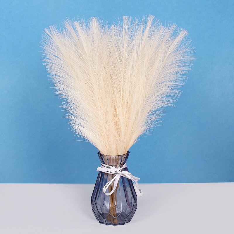 Artificial Pampas Grass Manufacturer - 7 Forks 45cm for Wedding Decor