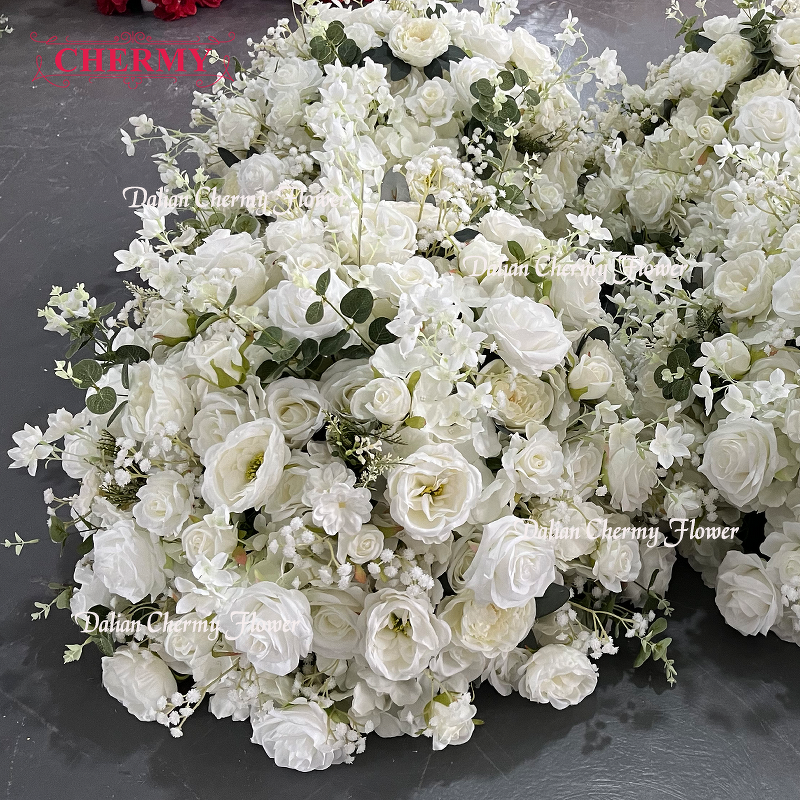 Artificial Flower Ball Manufacturer - Wedding Silk Rose Burnt Orange for Table Decoration