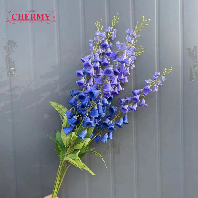 Artificial Bellflower Manufacturer - TH1561 Factory Supply Silk Campanula Long Steam Lily of the Valley