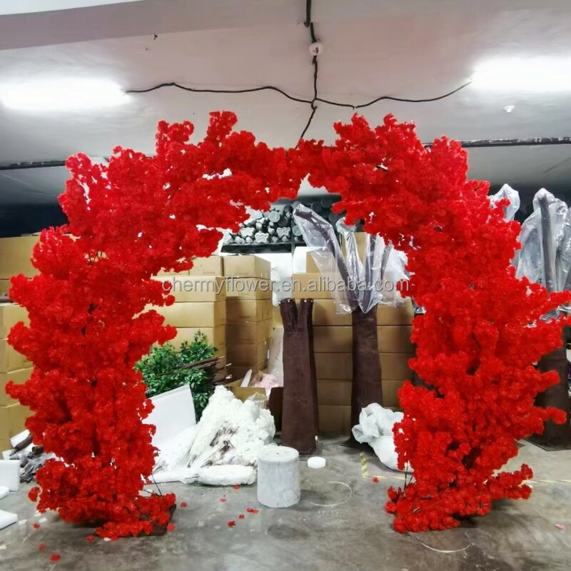 Artificial Cherry Tree Manufacturer - 5ft 150cm Red for Wedding Party Centerpieces Decoration