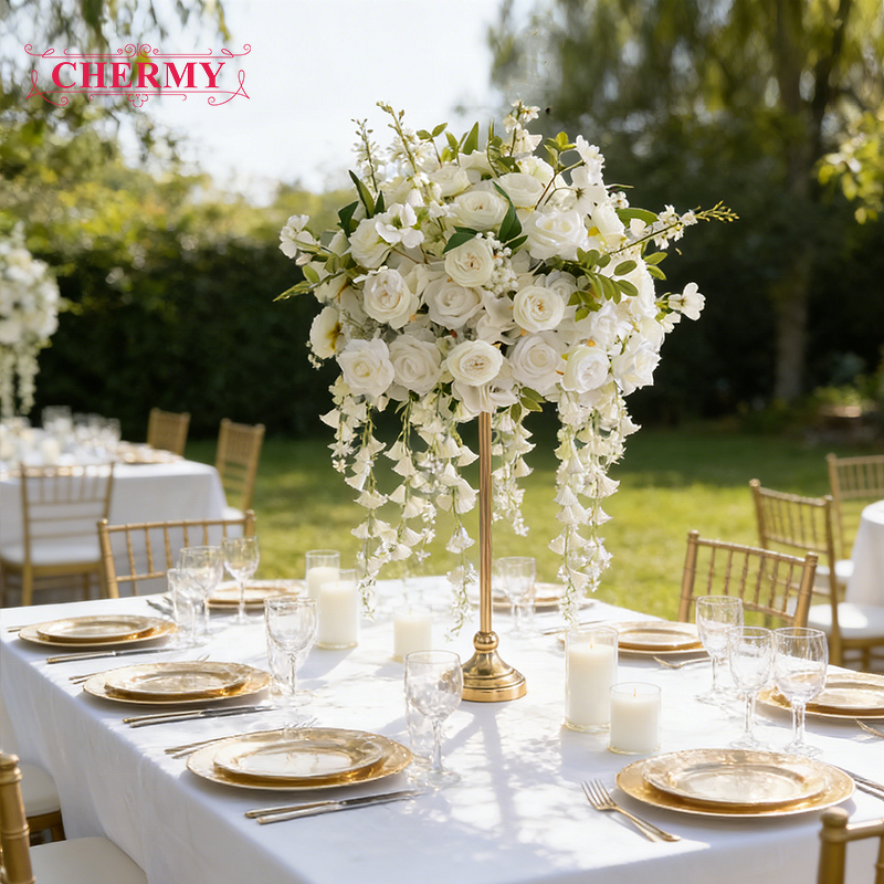 Artificial Flower Arrangement Manufacturer - 2026 New Table with Flower Balls and Utensils Matching