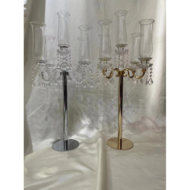 Crystal Candle Holder Manufacturer - 14 Styles Household Simple Blank for Wedding Table Decoration