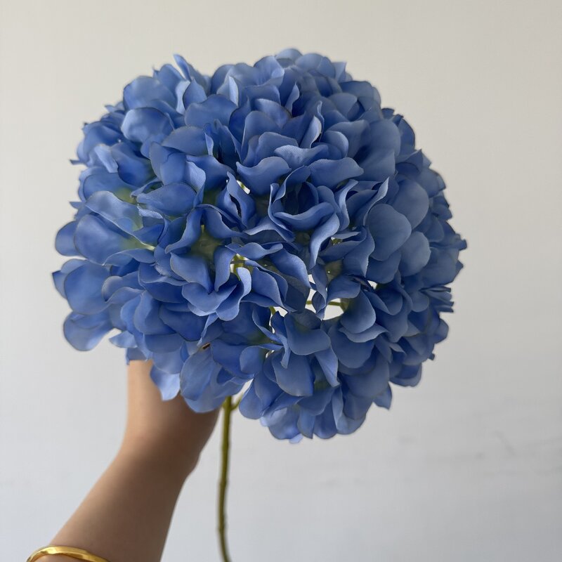 Artificial Hydrangea Manufacturer - CM-DC039 Fast Shipping Silk Large Head Blue for Wedding Centerpieces