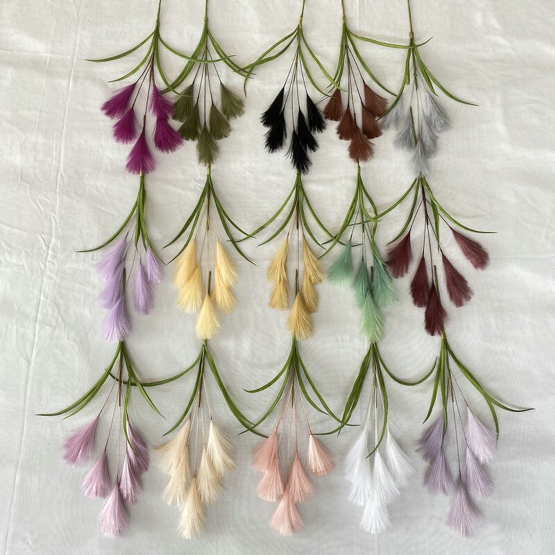 Artificial Pampas Reed Flowers Manufacturer - Wholesale New Design 5 Head for Wedding