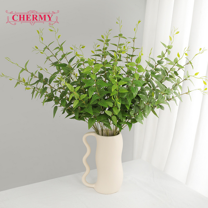 Artificial Green Plant Leaves Manufacturer - CM-TH1535 for Home Wedding Hotel Decoration