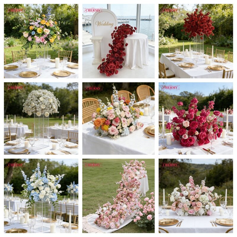 Artificial Flower Arch Manufacturer - Green Wedding Silk for Wedding Arch Arrangement Backdrop