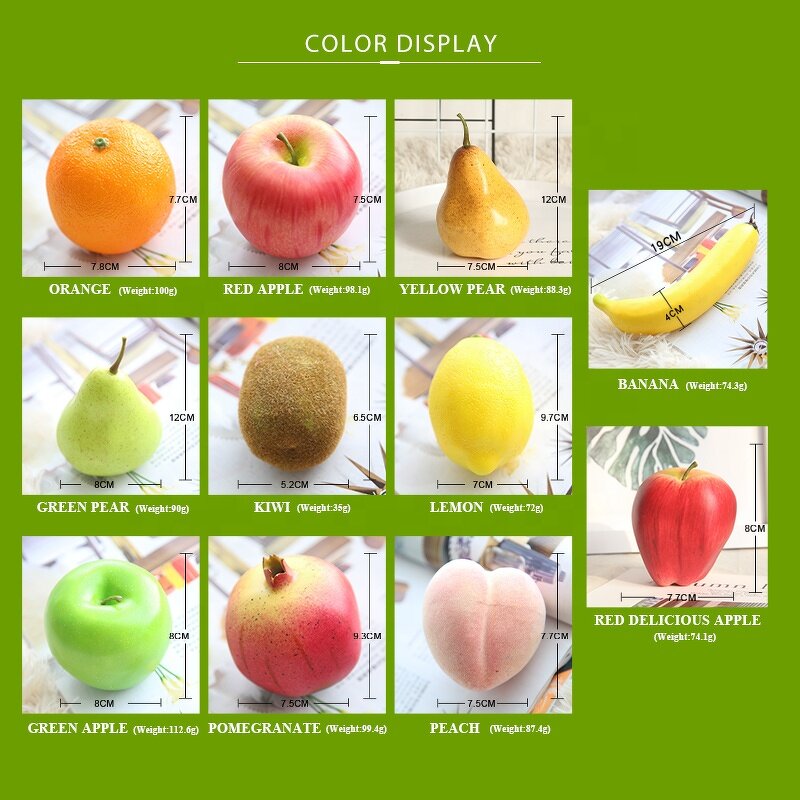 Artificial Apple Manufacturer - Factory Wholesale Real Touch Faux Foam for Holiday Decoration