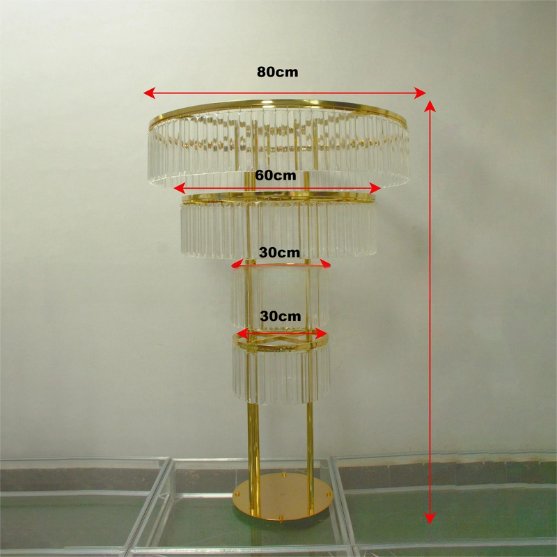 Glass Flower Vase Manufacturer - Clear Tall Trumpet for Wedding Table Centerpiece Transparent