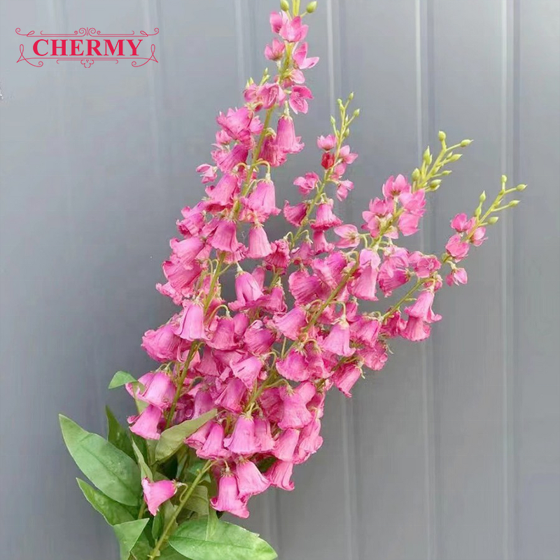 Artificial Bellflower Manufacturer - TH1561 Factory Supply Silk Campanula Long Steam Lily of the Valley