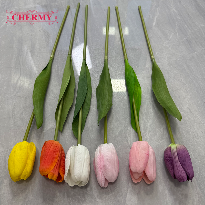 Artificial Tulip Manufacturer - Dc115 Real Touch for Christmas Wedding Home Decoration