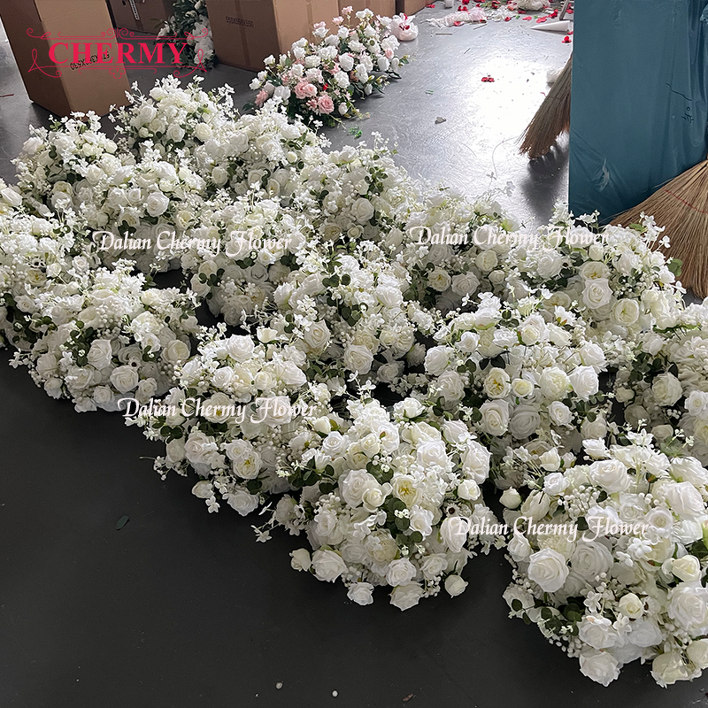 Artificial Flower Ball Manufacturer - Wedding Silk Rose Burnt Orange for Table Decoration