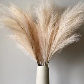 Artificial Pampas Grass Manufacturer - 110cm 22 Forks Large Fluffy for Party Event
