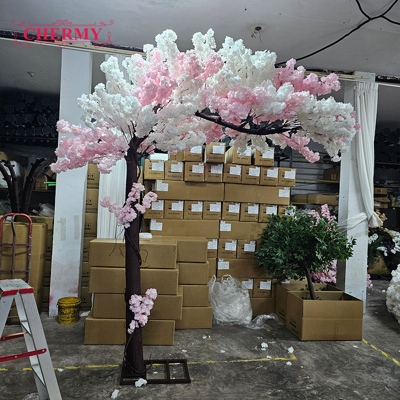 Artificial Cherry Blossom Tree Manufacturer - 200cm/6.56ft Pink for Wedding Centerpiece Decorations