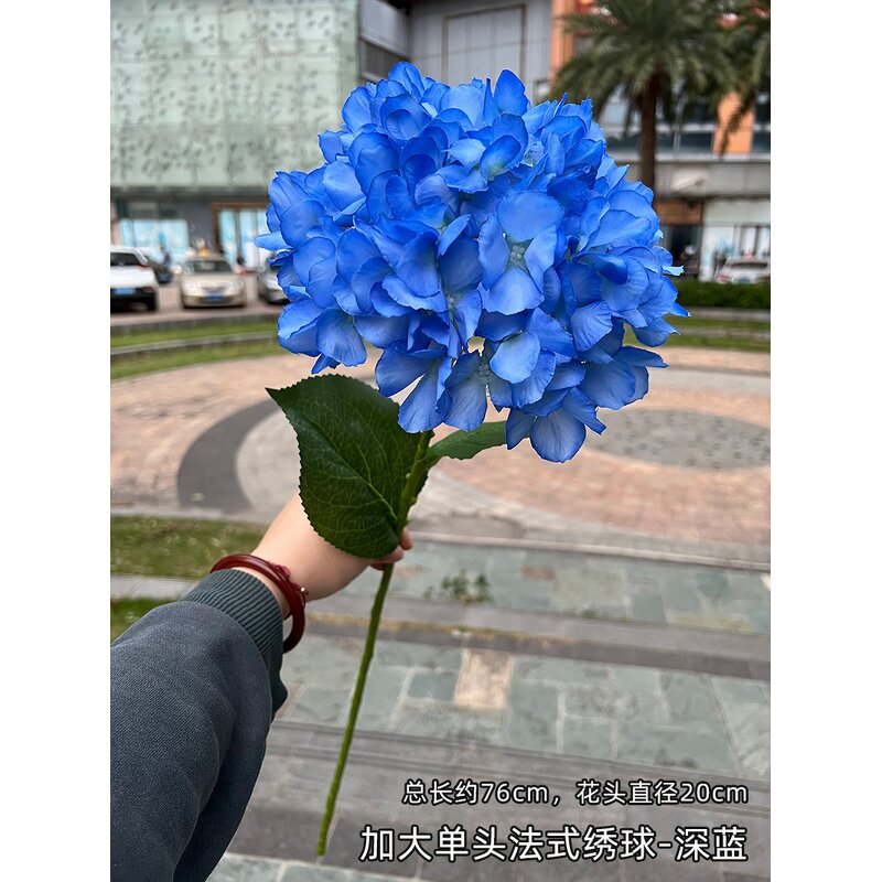Artificial Hydrangea Manufacturer - Dalian Chermy Wholesale Price Blue for Flower Arrangement
