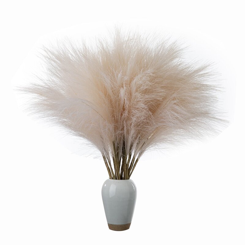 Artificial Pampas Grass Manufacturer - 2022 Best Selling Natural Real Beige for Home Decor