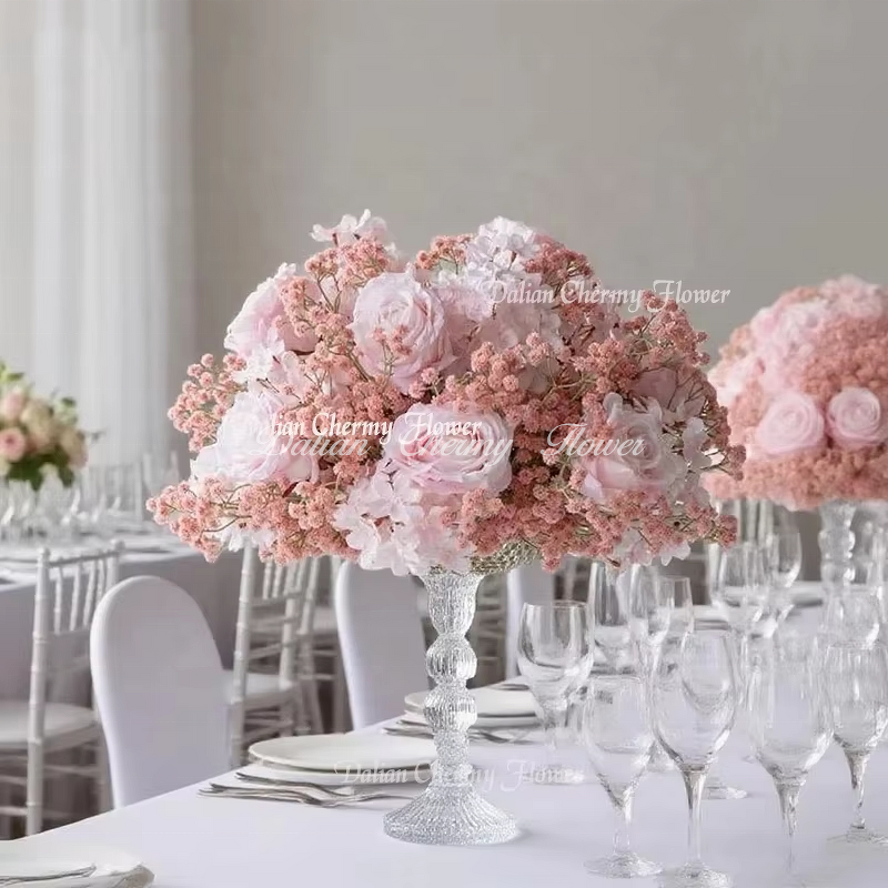 Artificial Silk Flower Ball Manufacturer - OEM Decorative for Wedding Event Table Centerpieces