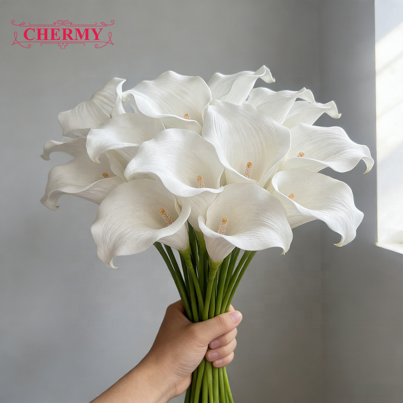 Artificial Calla Lily Manufacturer - Dalian Chermy TH753 Wholesale EV Touch for Home Hotel Dining Table