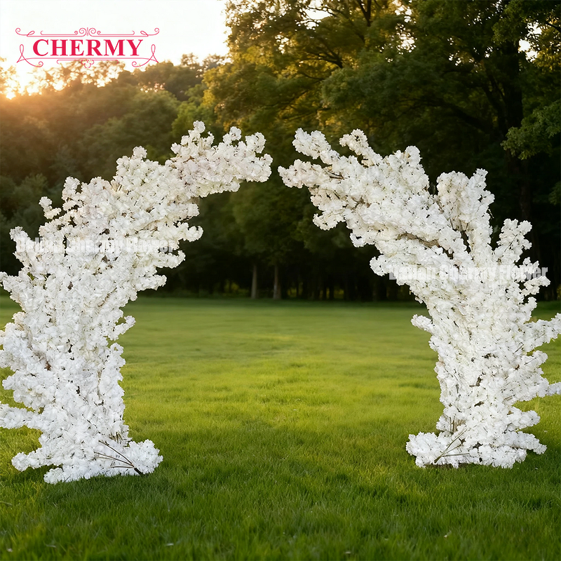 Artificial Cherry Blossom Tree Arch Manufacturer - Wholesale Pink White Indoor Flower Stand for Party Wedding