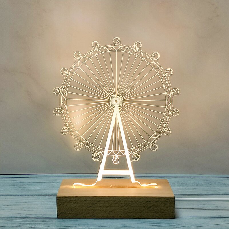 LED Night Light Manufacturer - Custom Mother's Day Creative 3D for Room