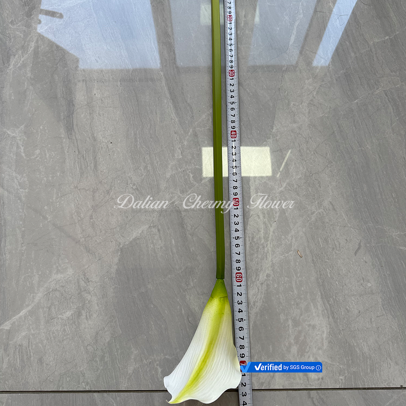 Artificial Calla Lily Manufacturer - Dalian Chermy DC079 Soft Latex White for Wedding Decoration