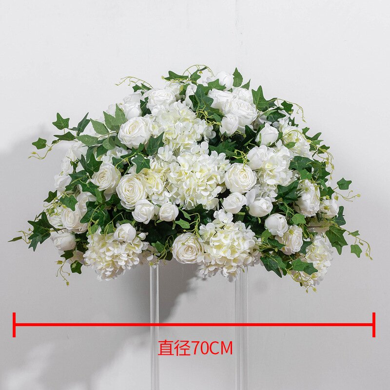 Artificial Blue Flower Ball Manufacturer - for Table Centrepiece Wedding Decoration