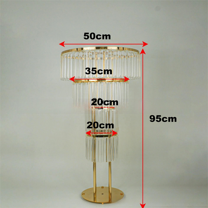 Glass Flower Vase Manufacturer - Clear Tall Trumpet for Wedding Table Centerpiece Transparent