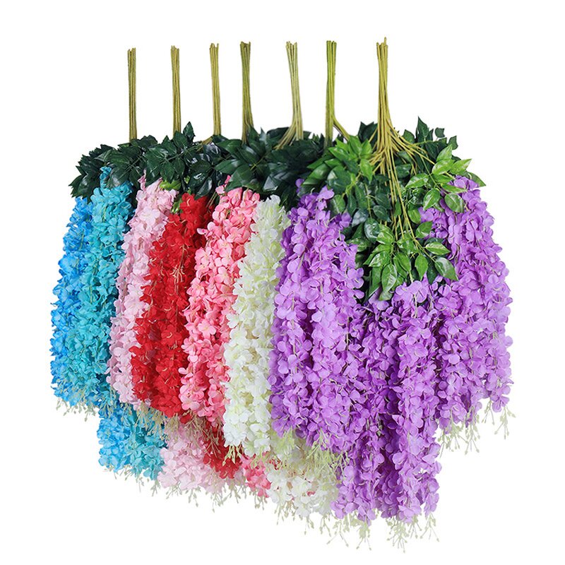 Artificial Silk Wisteria Manufacturer - Factory Wedding Centerpieces Hanging Vine for Decoration