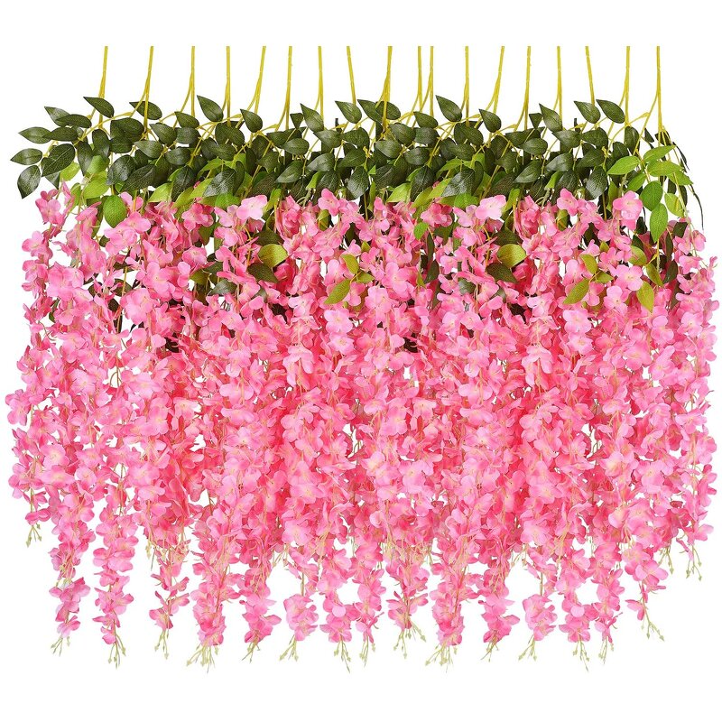 Artificial Silk Wisteria Manufacturer - Factory Wedding Centerpieces Hanging Vine for Decoration