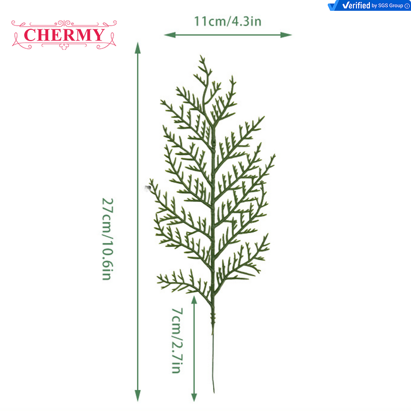 Artificial Pine Needle Leaf Manufacturer - Christmas Decoration Supplies 2025 Small Single Decoration Leaves